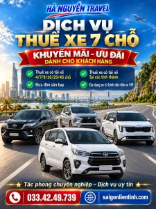 Thuê Xe 7 Chỗ Có Tài Xế
