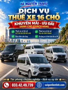 Thuê Xe 16 Chỗ Có Tài Xế