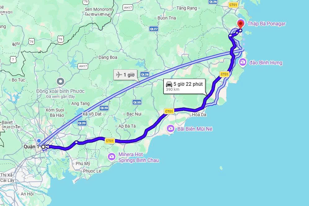 Tuyến Đường Sài Gòn đi Nha Trang