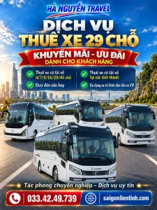 Thuê Xe 29 Chỗ Có Tài Xế
