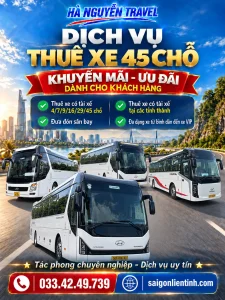 Thuê Xe 45 Chỗ Có Tài Xế