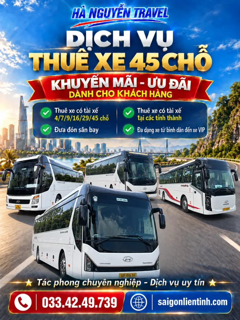 Thuê Xe 45 Chỗ Có Tài Xế